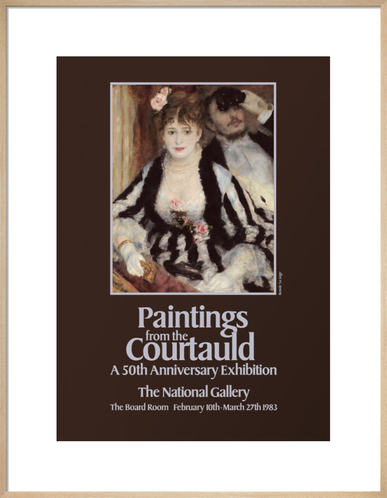 Poster for Paintings from the Courtauld: A 50th Anniversary Exhibtion at the National Gallery 1983 (art print, large, natural)
