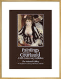 Poster for Paintings from the Courtauld: A 50th Anniversary Exhibtion at the National Gallery 1983 (art print, extra large, gold)
