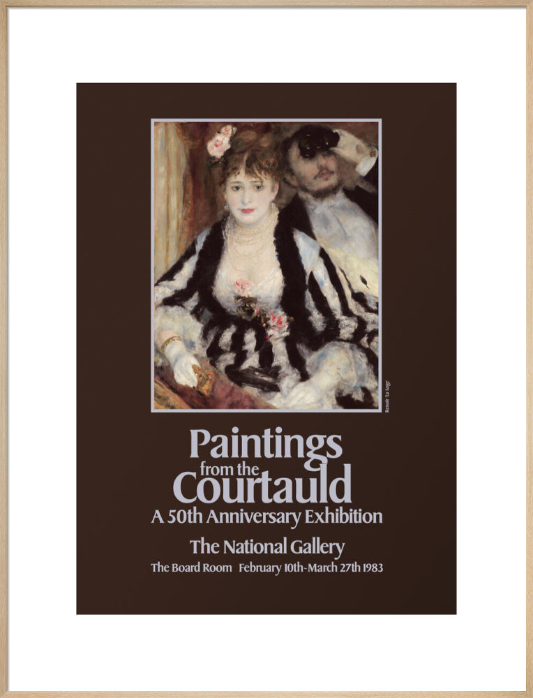 Poster for Paintings from the Courtauld: A 50th Anniversary Exhibtion at the National Gallery 1983 (art print, extra large, natural)