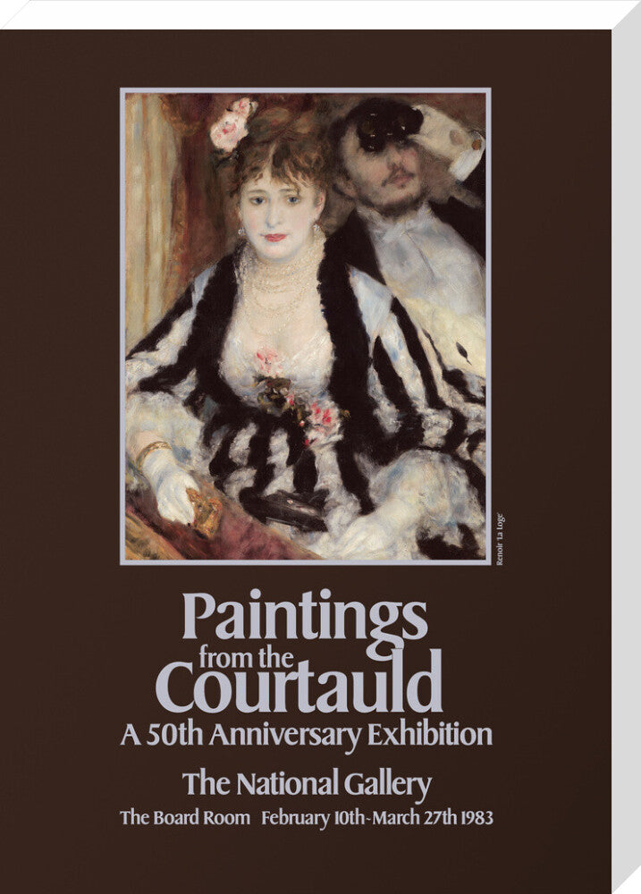Poster for Paintings from the Courtauld: A 50th Anniversary Exhibtion at the National Gallery 1983 (stretched canvas, large, unframed)