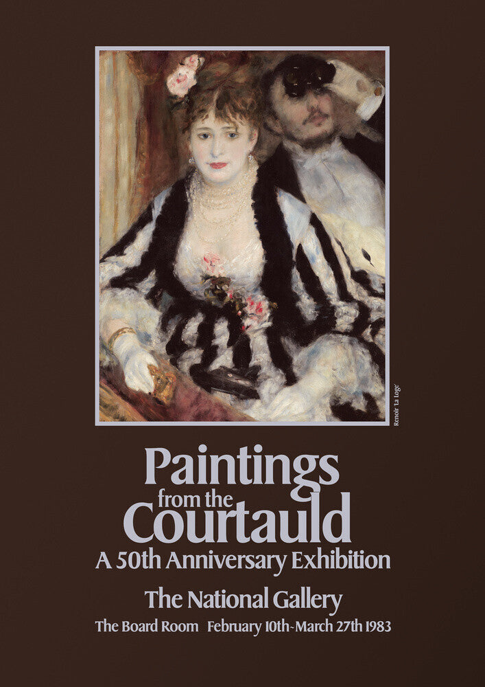 Poster for Paintings from the Courtauld: A 50th Anniversary Exhibtion at the National Gallery 1983
