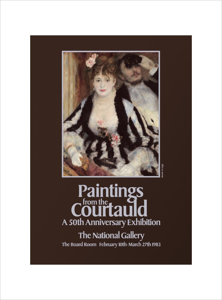 Poster for Paintings from the Courtauld: A 50th Anniversary Exhibtion at the National Gallery 1983 (art print, medium, unframed)