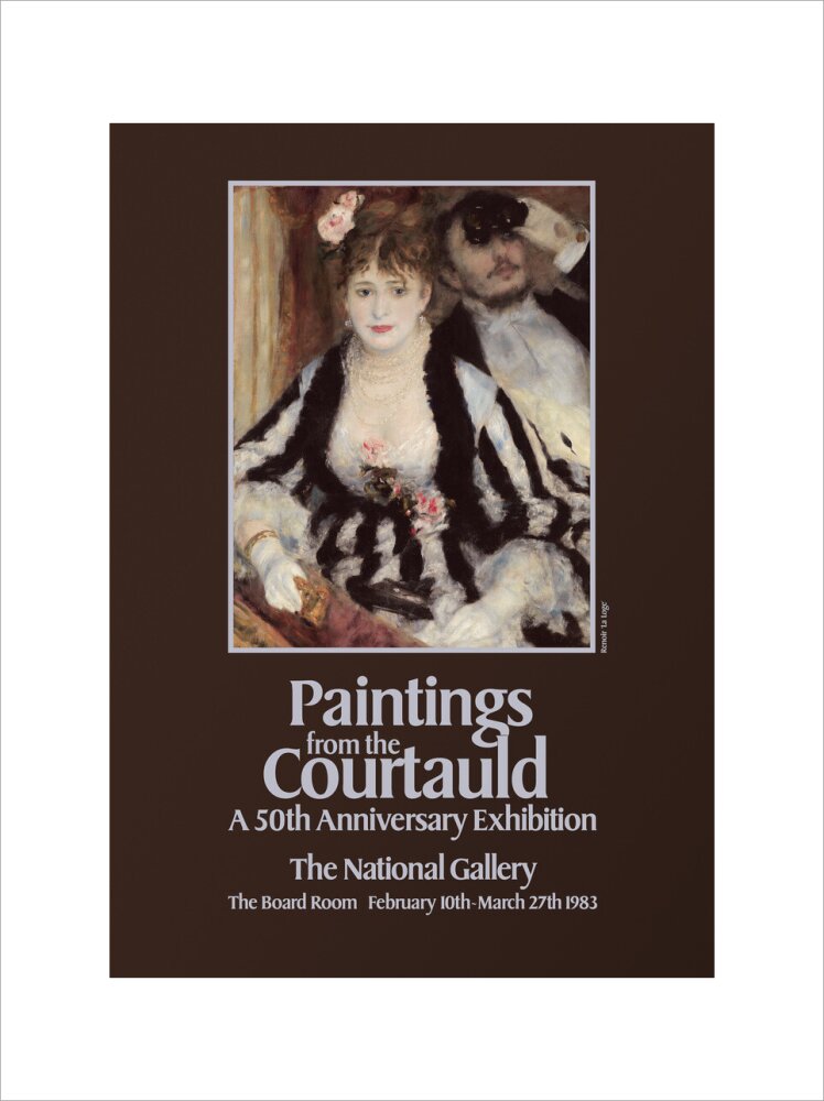 Poster for Paintings from the Courtauld: A 50th Anniversary Exhibtion at the National Gallery 1983 (art print, large, unframed)