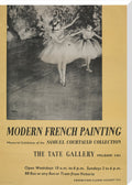 Poster for Modern French Painting: Samuel Courtauld Memorial Exhibition at the Tate Gallery, 1948 (stretched canvas, extra large, unframed)