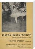 Poster for Modern French Painting: Samuel Courtauld Memorial Exhibition at the Tate Gallery, 1948 (stretched canvas, medium, unframed)