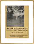 Poster for Modern French Painting: Samuel Courtauld Memorial Exhibition at the Tate Gallery, 1948 (art print, extra large, gold)