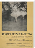 Poster for Modern French Painting: Samuel Courtauld Memorial Exhibition at the Tate Gallery, 1948 (stretched canvas, large, unframed)