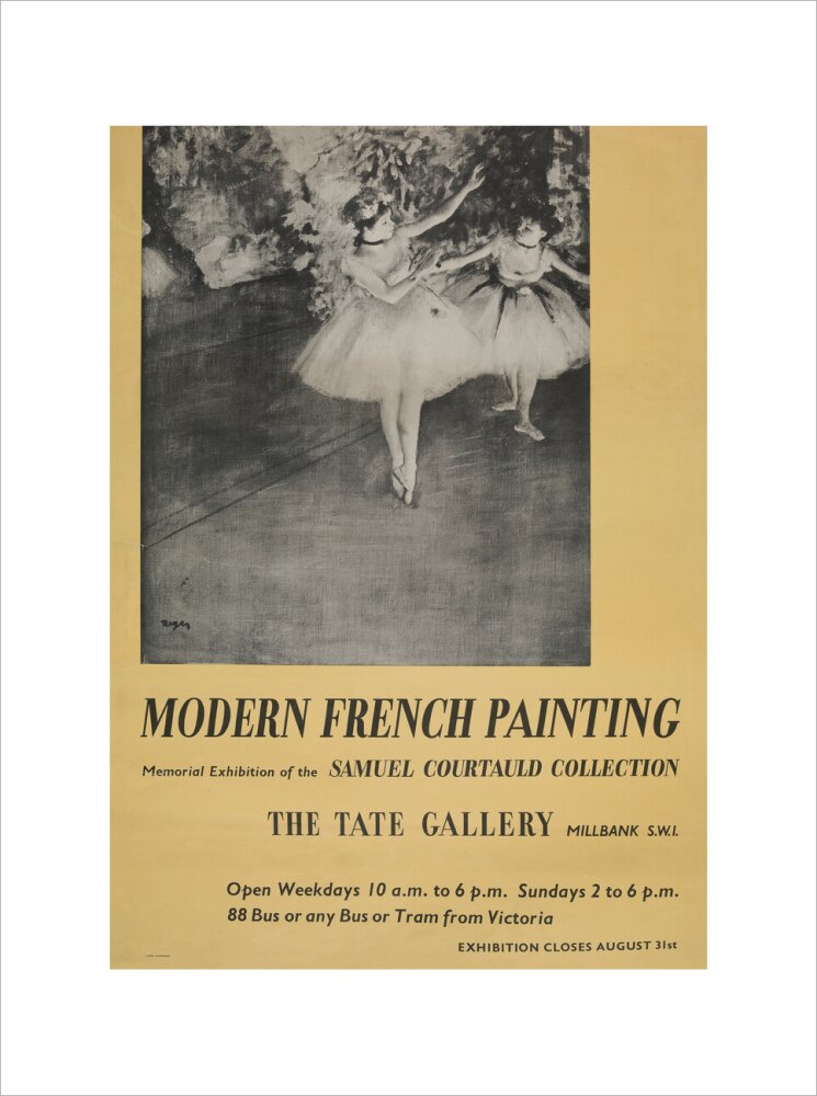 Poster for Modern French Painting: Samuel Courtauld Memorial Exhibition at the Tate Gallery, 1948 (art print, extra large, unframed)