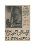 Poster for Manet and the Post-Impressionists Grafton Gallery, 1910 (art print, small, unframed)