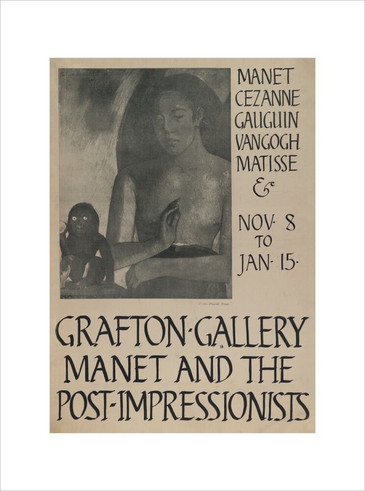 Poster for Manet and the Post-Impressionists Grafton Gallery, 1910 (art print, medium, unframed)