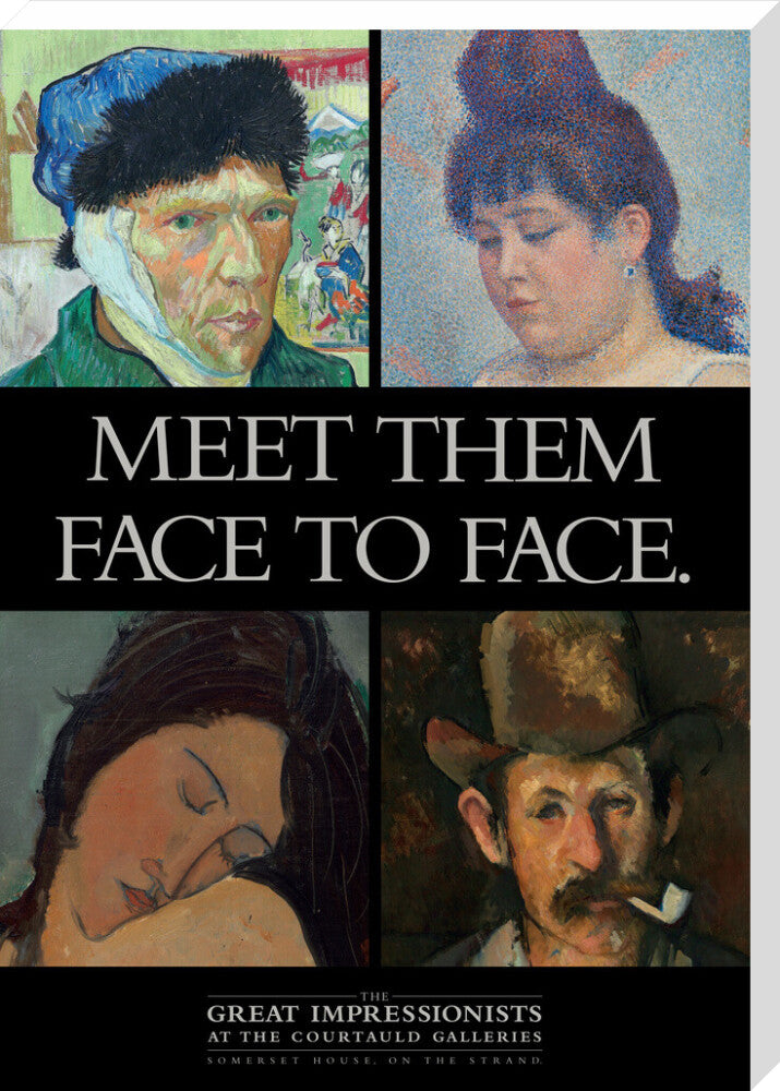 Poster for The Great Impressionists at the Courtauld Galleries c.1995 (stretched canvas, extra large, unframed)