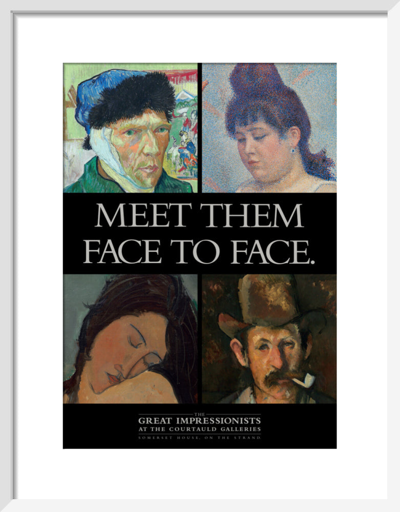 Poster for The Great Impressionists at the Courtauld Galleries c.1995 (art print, small, white)