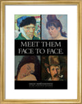 Poster for The Great Impressionists at the Courtauld Galleries c.1995 (art print, small, gold)