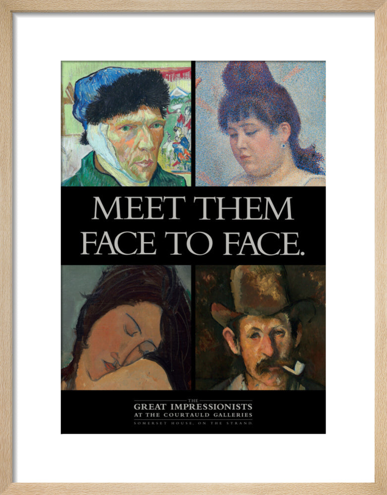 Poster for The Great Impressionists at the Courtauld Galleries c.1995 (art print, small, natural)