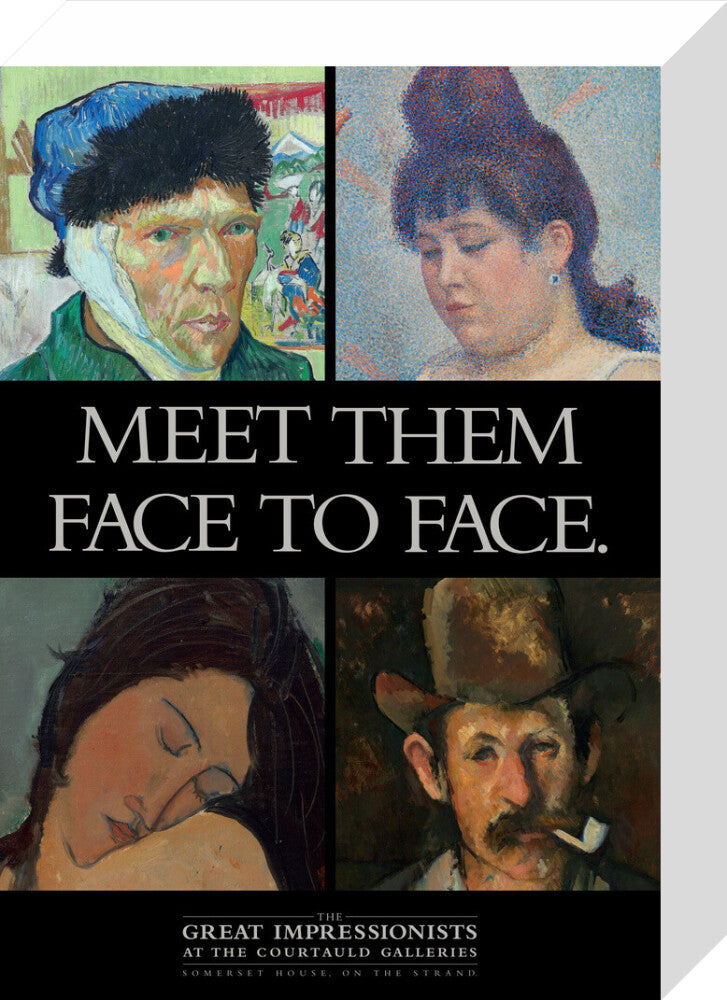 Poster for The Great Impressionists at the Courtauld Galleries c.1995 (stretched canvas, small, unframed)