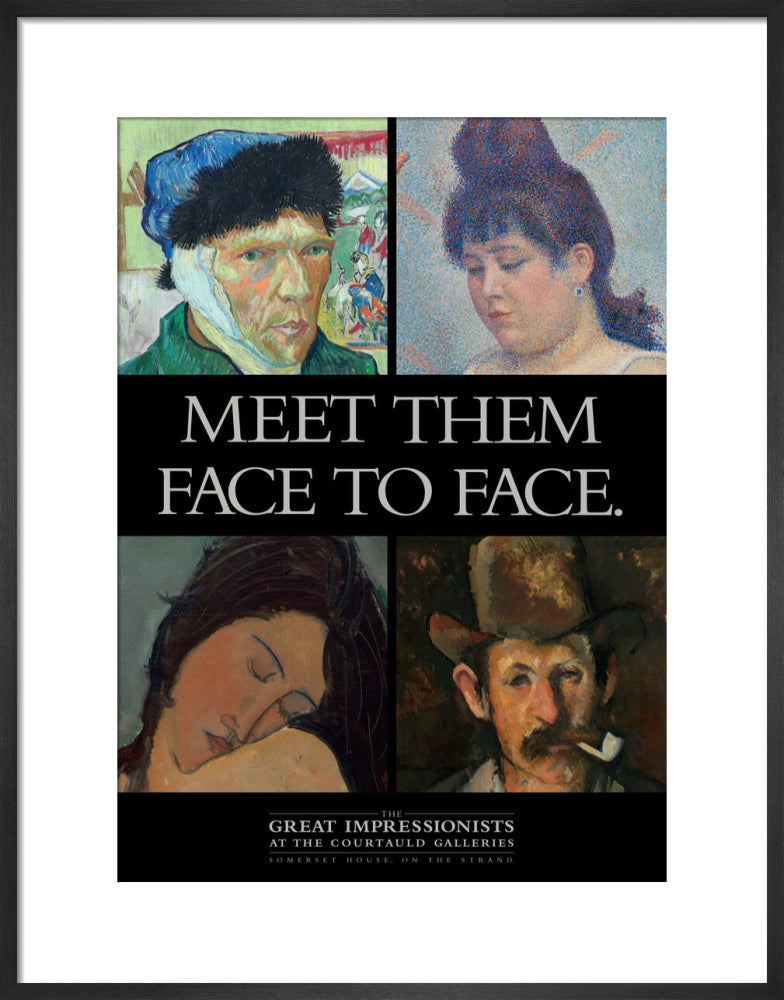 Poster for The Great Impressionists at the Courtauld Galleries c.1995 (art print, medium, black)