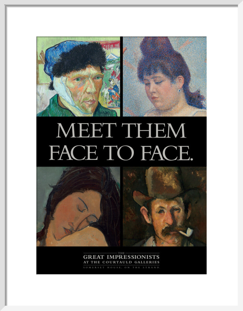 Poster for The Great Impressionists at the Courtauld Galleries c.1995 (art print, medium, white)