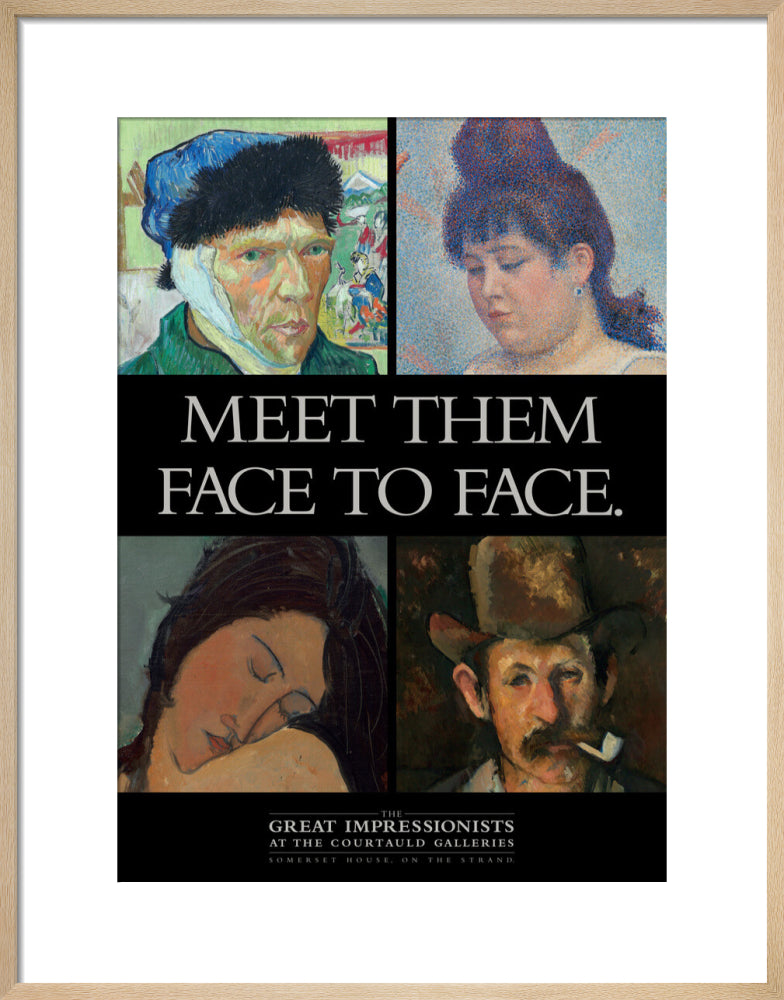 Poster for The Great Impressionists at the Courtauld Galleries c.1995 (art print, medium, natural)