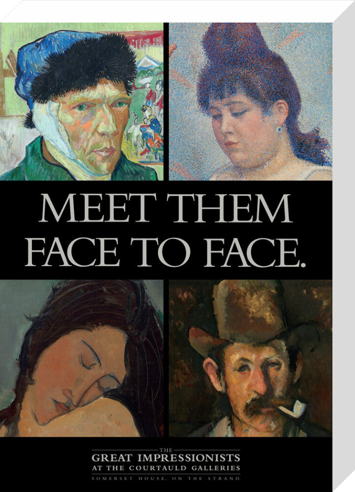 Poster for The Great Impressionists at the Courtauld Galleries c.1995 (stretched canvas, medium, unframed)
