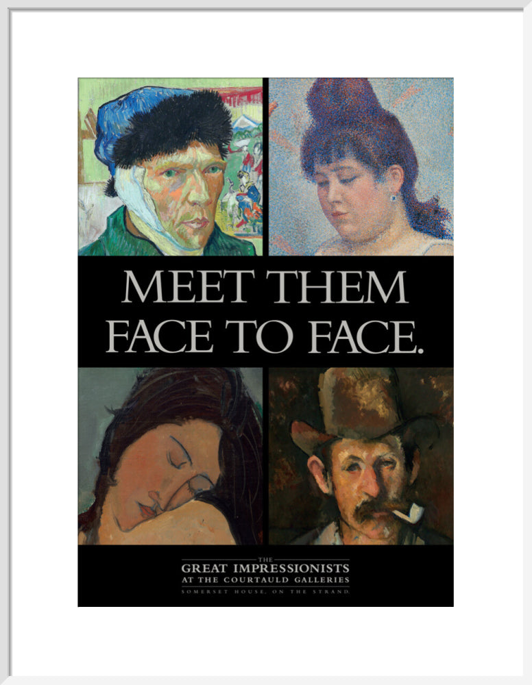 Poster for The Great Impressionists at the Courtauld Galleries c.1995 (art print, large, white)
