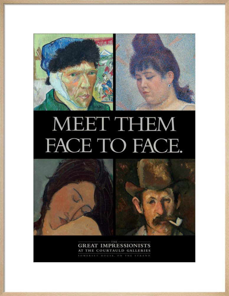 Poster for The Great Impressionists at the Courtauld Galleries c.1995 (art print, large, natural)