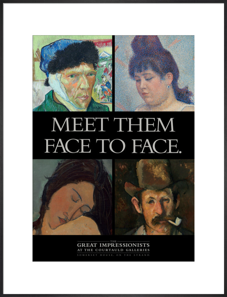 Poster for The Great Impressionists at the Courtauld Galleries c.1995 (art print, extra large, black)