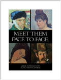Poster for The Great Impressionists at the Courtauld Galleries c.1995 (art print, extra large, white)