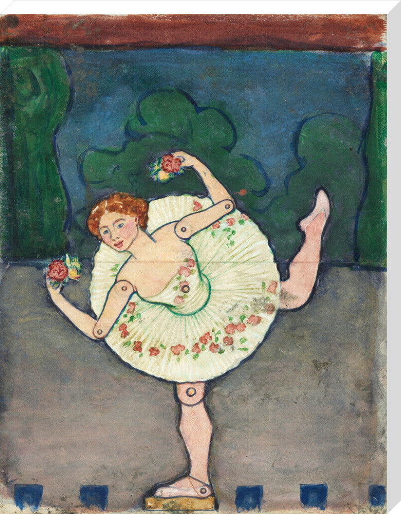 Toy design – Ballerina (stretched canvas, extra large, unframed)