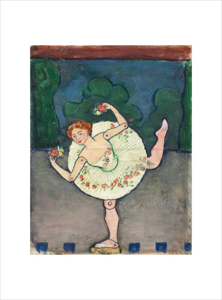 Toy design – Ballerina (art print, small, unframed)