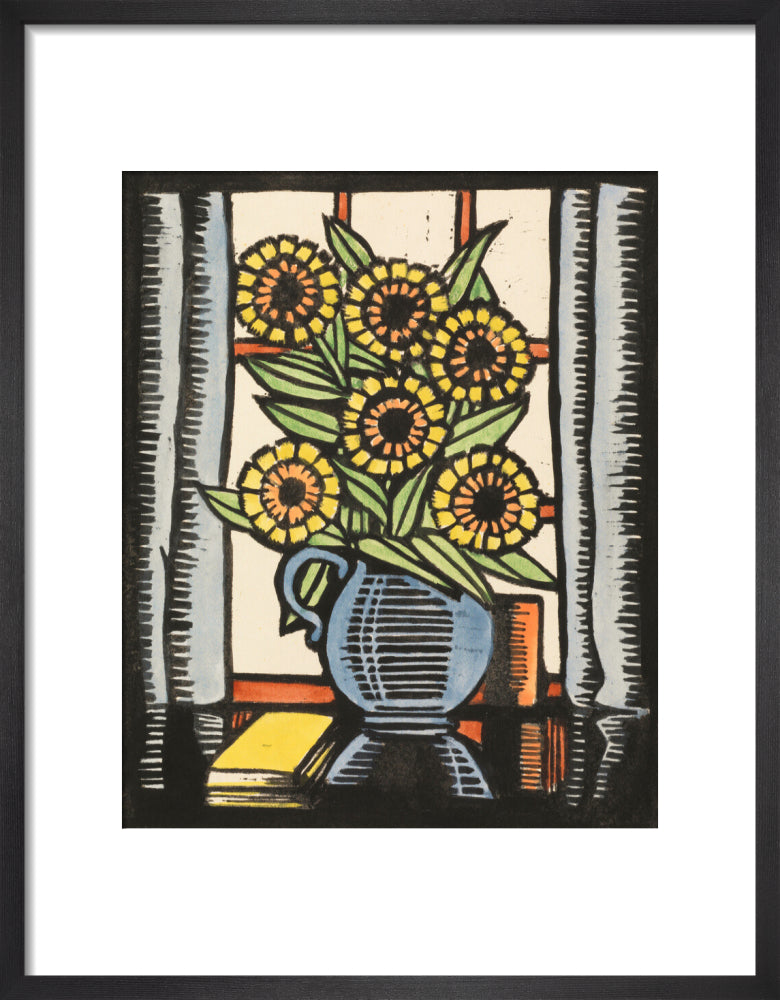 Marigolds (art print, small, black)