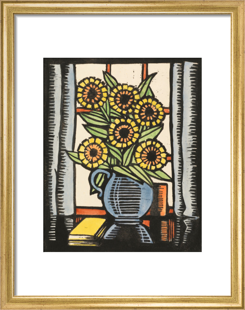 Marigolds (art print, small, gold)