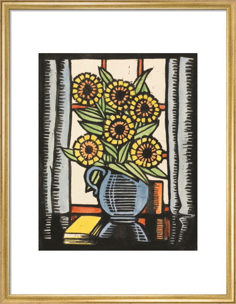 Marigolds (art print, medium, gold)