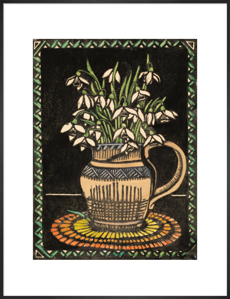Snowdrops (art print, extra large, black)