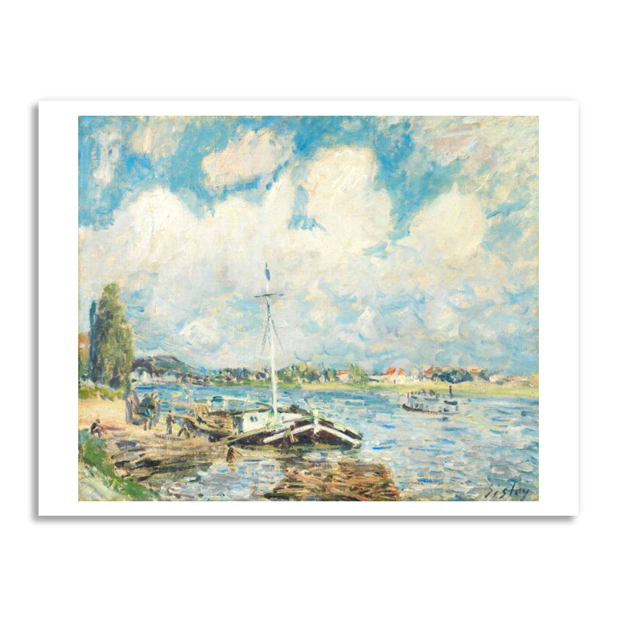 PC Alfred Sisley Boats on the Seine