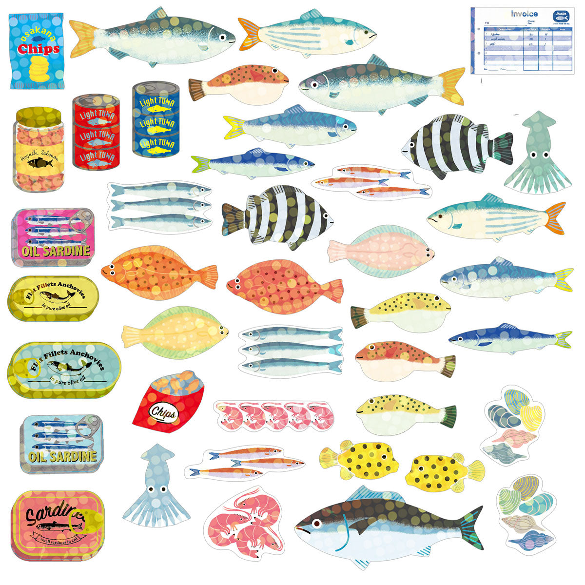 Seafood Stickers