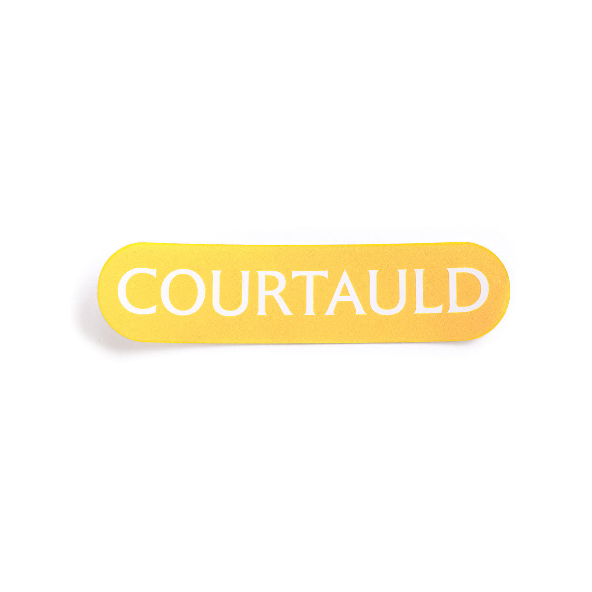 Sticker Courtauld Yellow