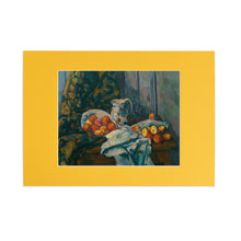 Load image into Gallery viewer, Mounted Print A4 Cézanne Still Life Jug Fruit
