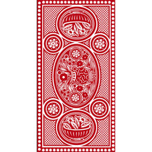Load image into Gallery viewer, Tablecloth Cressida Bell Red
