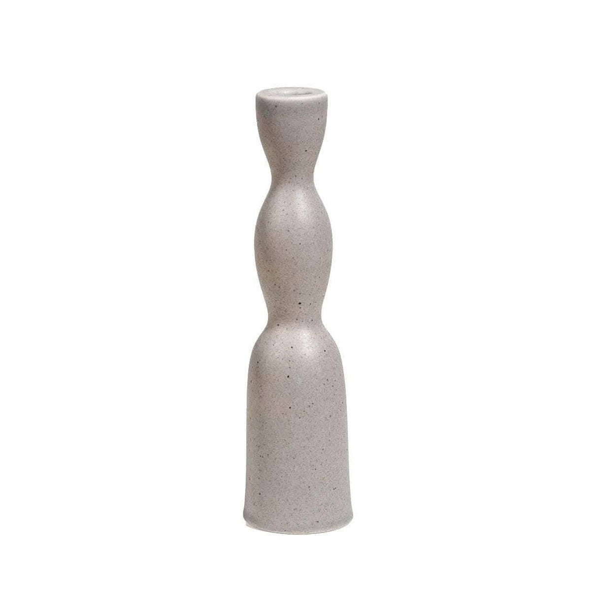 Candleholder Tall Wave Dark Grey