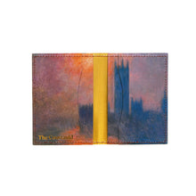 Load image into Gallery viewer, Leather Folding Wallet Monet Houses of Parliament, Sunset
