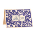 Greetings Card With Love Blue