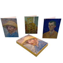 Load image into Gallery viewer, Notecard Wallet Van Gogh Self-Portraits
