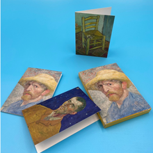 Load image into Gallery viewer, Notecard Wallet Van Gogh Self-Portraits
