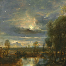 Load image into Gallery viewer, Print Board Peter Paul Rubens, Landscape by Moonlight
