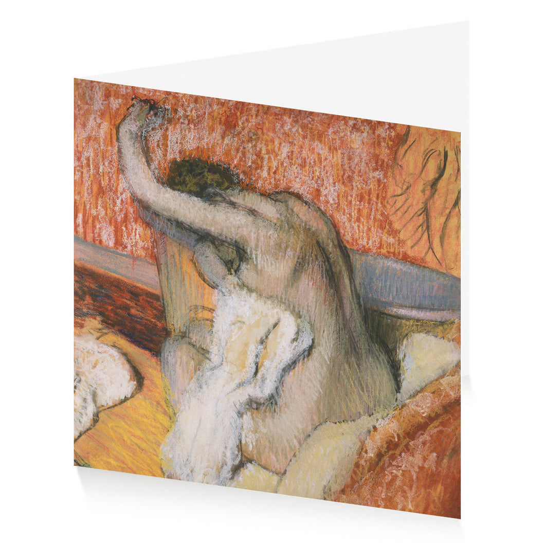 Degas After the Bath Greetings Card