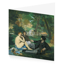Load image into Gallery viewer, Manet Le Déjeuner Single Greetings Card
