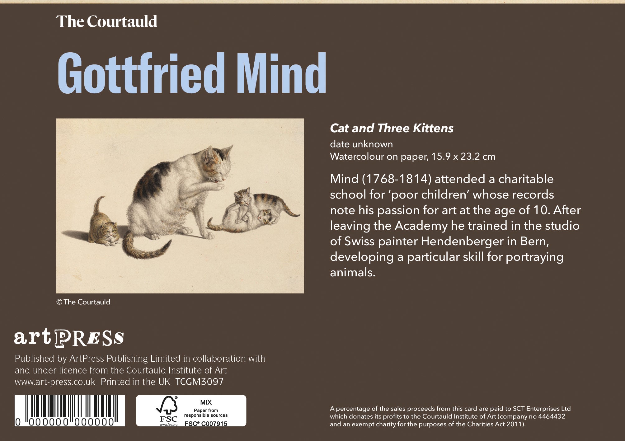 Mind Three Kittens Greetings Card