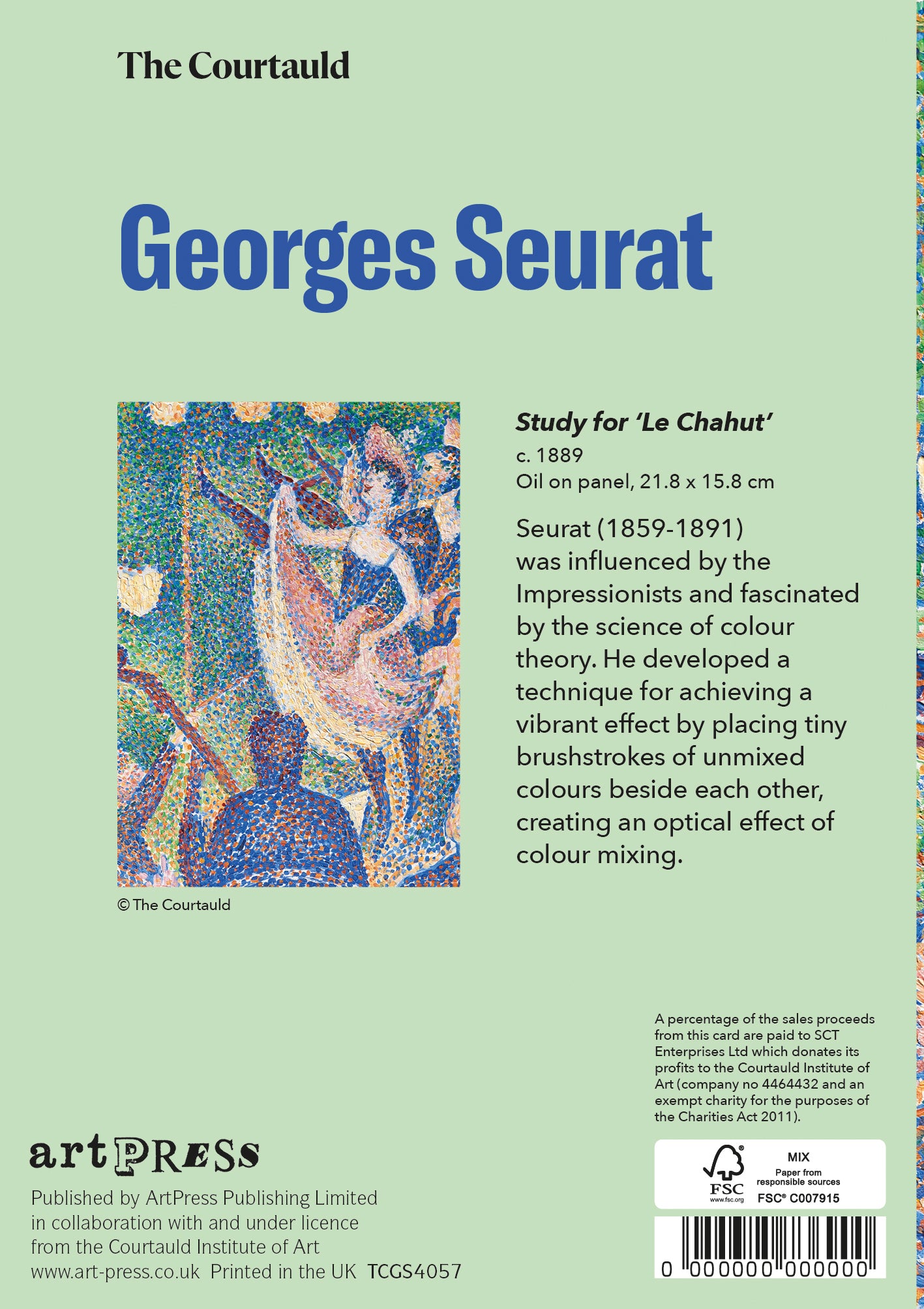 Seurat ‘Le Chahut’ Greetings Card