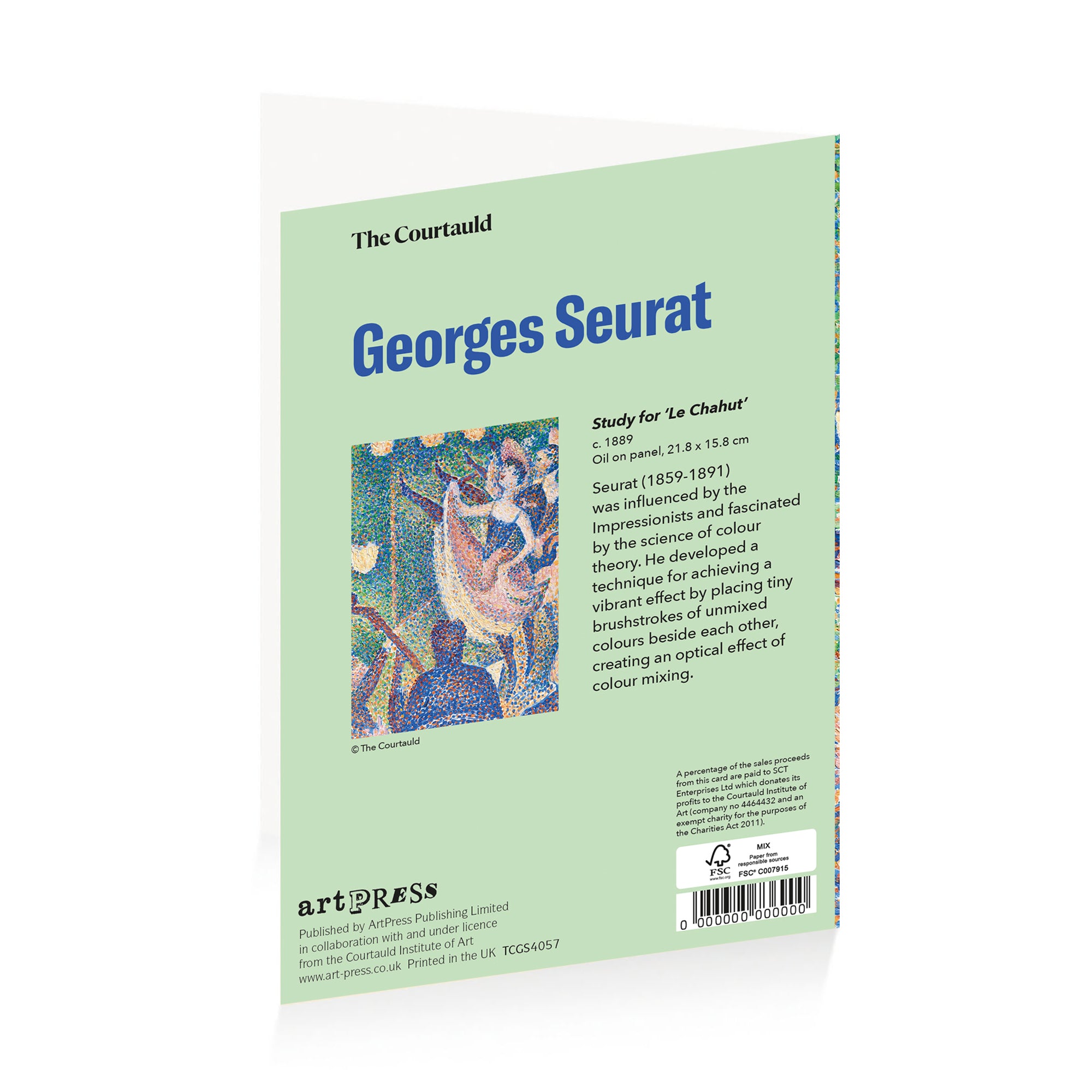 Seurat ‘Le Chahut’ Greetings Card