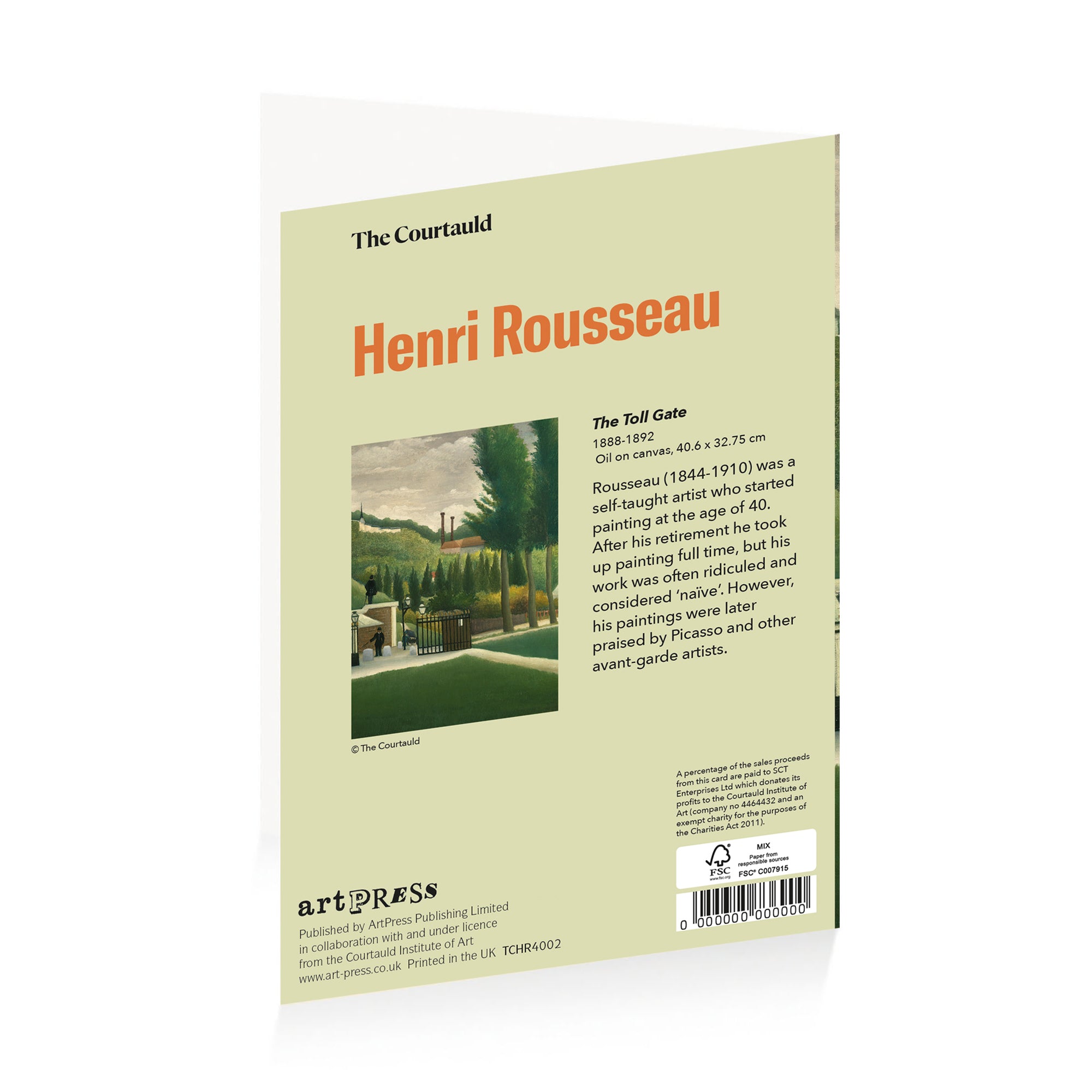 Rousseau Toll Gate Greetings Card